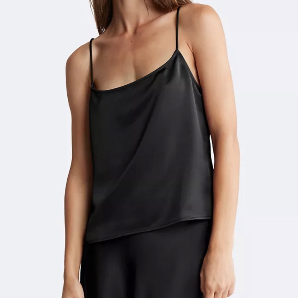 Women’s Black Calvin Klein Satin Cami